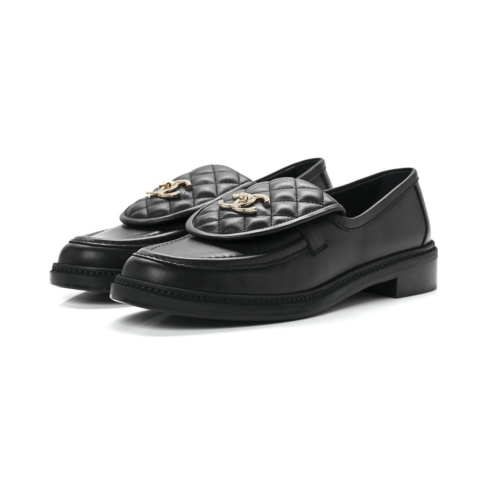 CHANEL Quilted Tab Loafer
